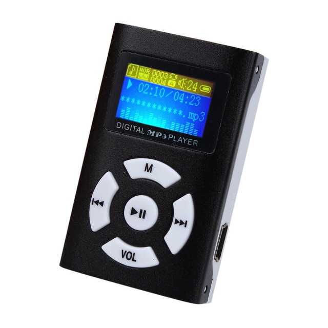 Imagen del reproductor MP3 grande
de color negro