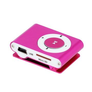 Imagen del reproductor MP3 pequeño
de color rosa